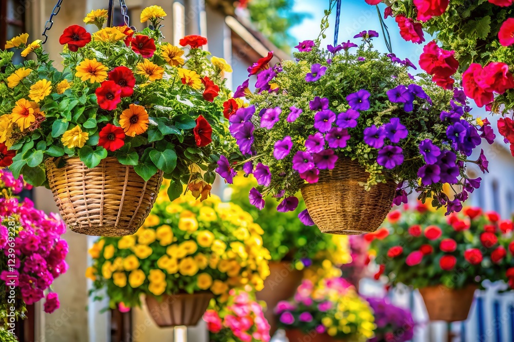 Eye-Catching Hanging Baskets with a Whimsical Touch Eye-Catching Hanging Baskets with a Whimsical Touch