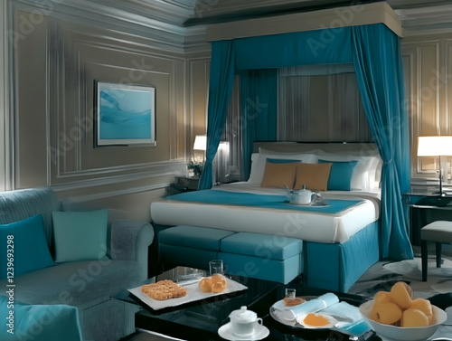 Luxurious Hotel Room Featur...