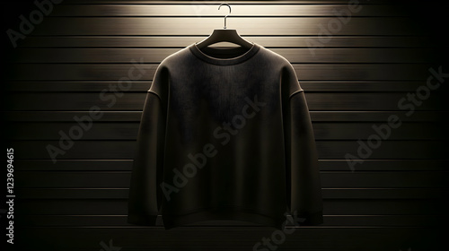 Blank Black Sweatshirt Hang...