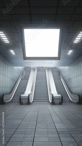 Empty Subway Station with E...