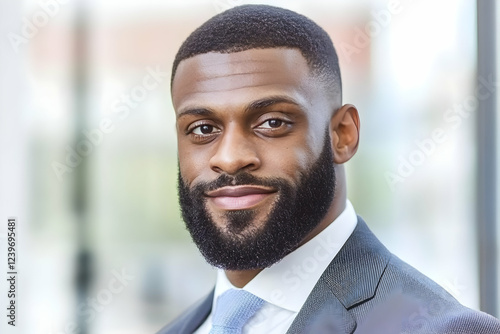 Confident Businessman Poses...
