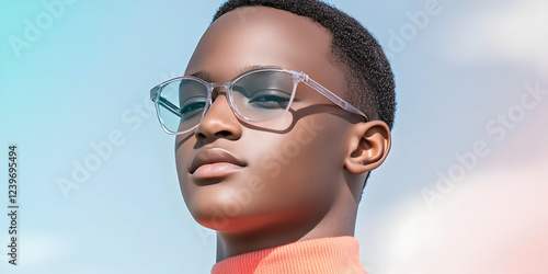 Stylish Person Wears Clear ...