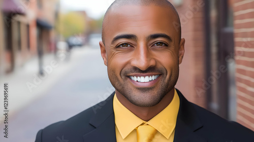 Confident Businessman Smile...