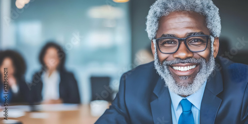 Smiling Senior Businessman ...