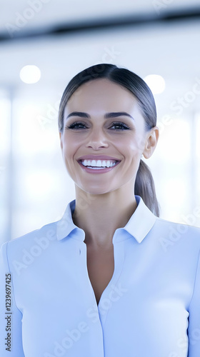 Confident Businesswoman Smi...