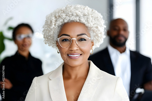 Confident Businesswoman Smi...