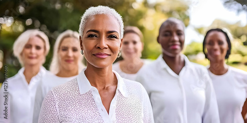 Confident Diverse Women Sta...