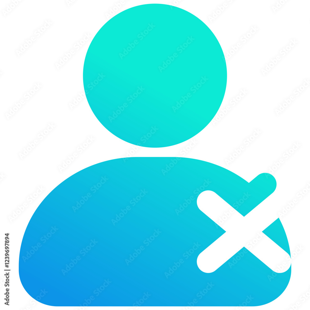 Fototapeta premium Delete Account Icon