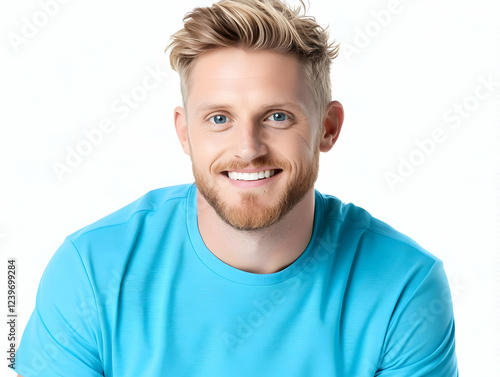 Portrait of a Smiling Blond...