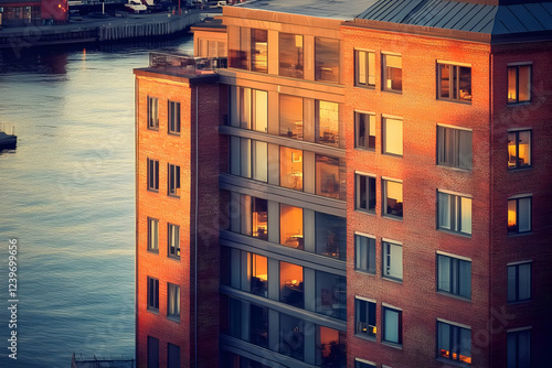 Modern Brick Building with ...