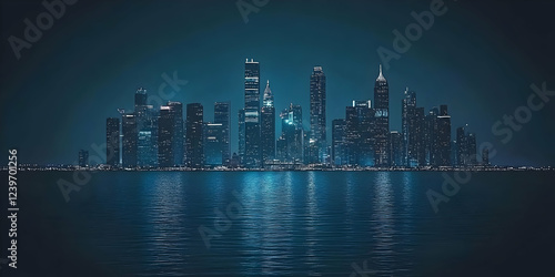 Cityscape Reflects in Calm ...