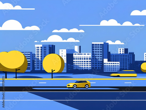 Modern Cityscape Illustrati...