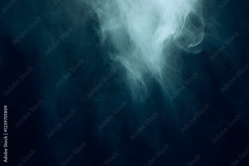 Dark Foggy Atmosphere with Muted Blue and Gray Streaks Dark Foggy Atmosphere with Muted Blue and Gray Streaks