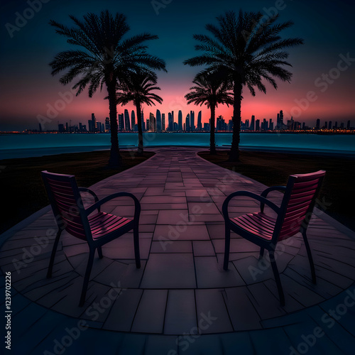 Two Chairs Overlook a Tranq...