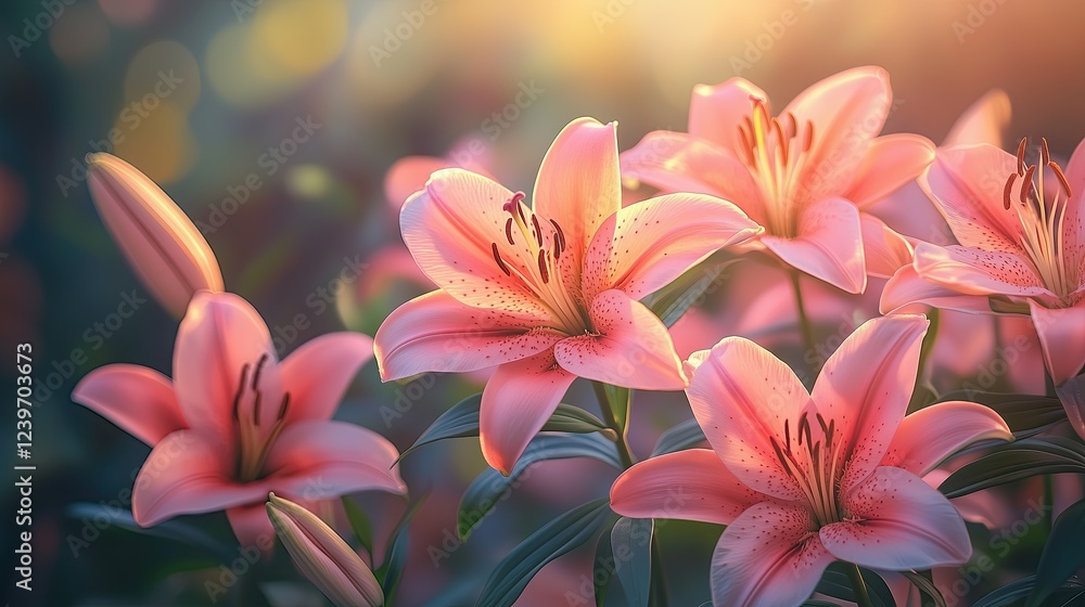 Ethereal Pink Lilies Blooming in Soft Golden Morning Light Romantic Floral Photography Botanical Aesthetic Imagery Macro Nature Photography Ethereal Pink Lilies Blooming Ethereal Pink Lilies Blooming in Soft Golden Morning Light Romantic Floral Photography Botanical Aesthetic Imagery Macro Nature Photography Ethereal Pink Lilies Blooming