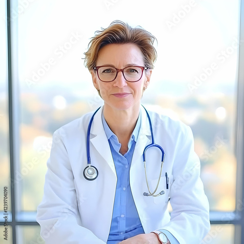 Confident Senior Female Doc...