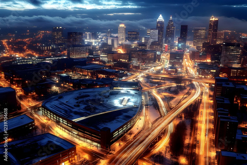 Cityscape at Night Illumina...