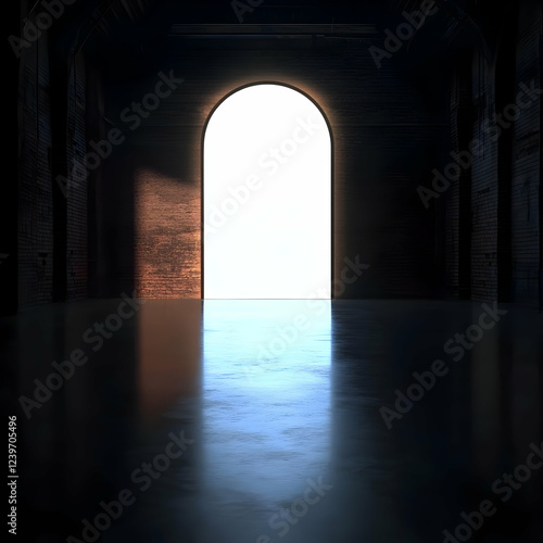 Dark Room with Illuminated ...