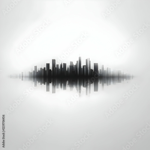 Abstract Cityscape Reflects...