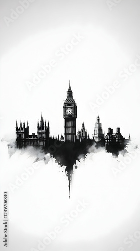 Abstract Cityscape Illustra...