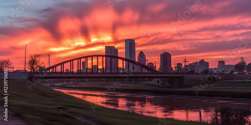 Vibrant Cityscape at Dawn: ...