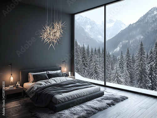 Modern Bedroom Interior Ove...