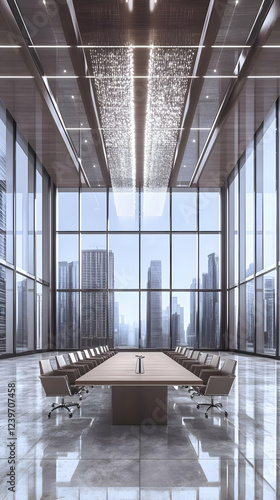 Modern Conference Room with...