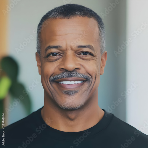 Portrait of a Smiling Man w...