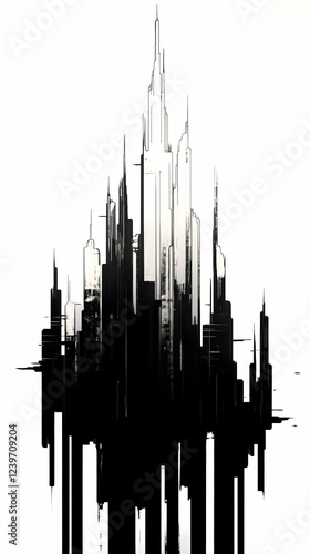 Abstract Cityscape Illustra...