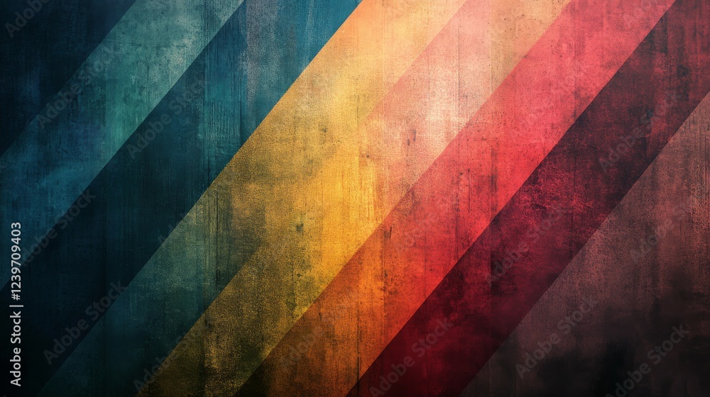 Fototapeta premium Abstract Diagonal Stripes Colorful Grunge Texture Background