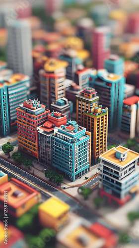Colorful Miniature Cityscap...