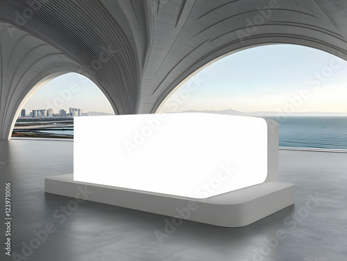 Blank Billboard in Modern B...