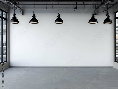 Empty Modern Room with Whit...