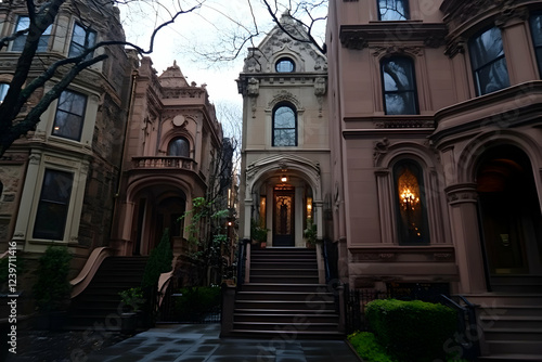 Elegant Brownstone Houses S...