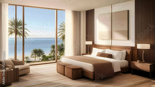 Luxury Hotel Bedroom Overlo...