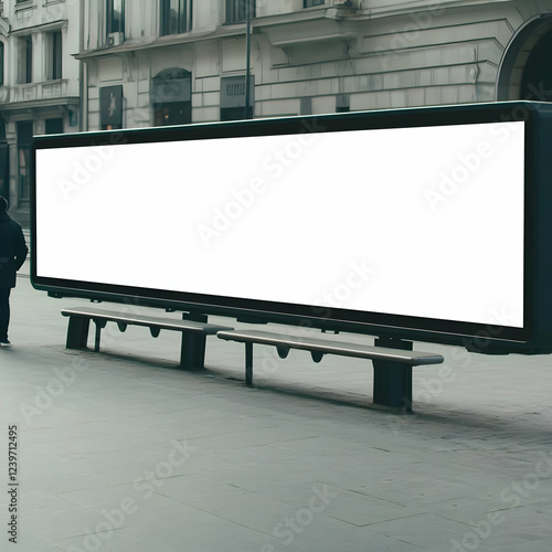 Blank billboard mockup disp...