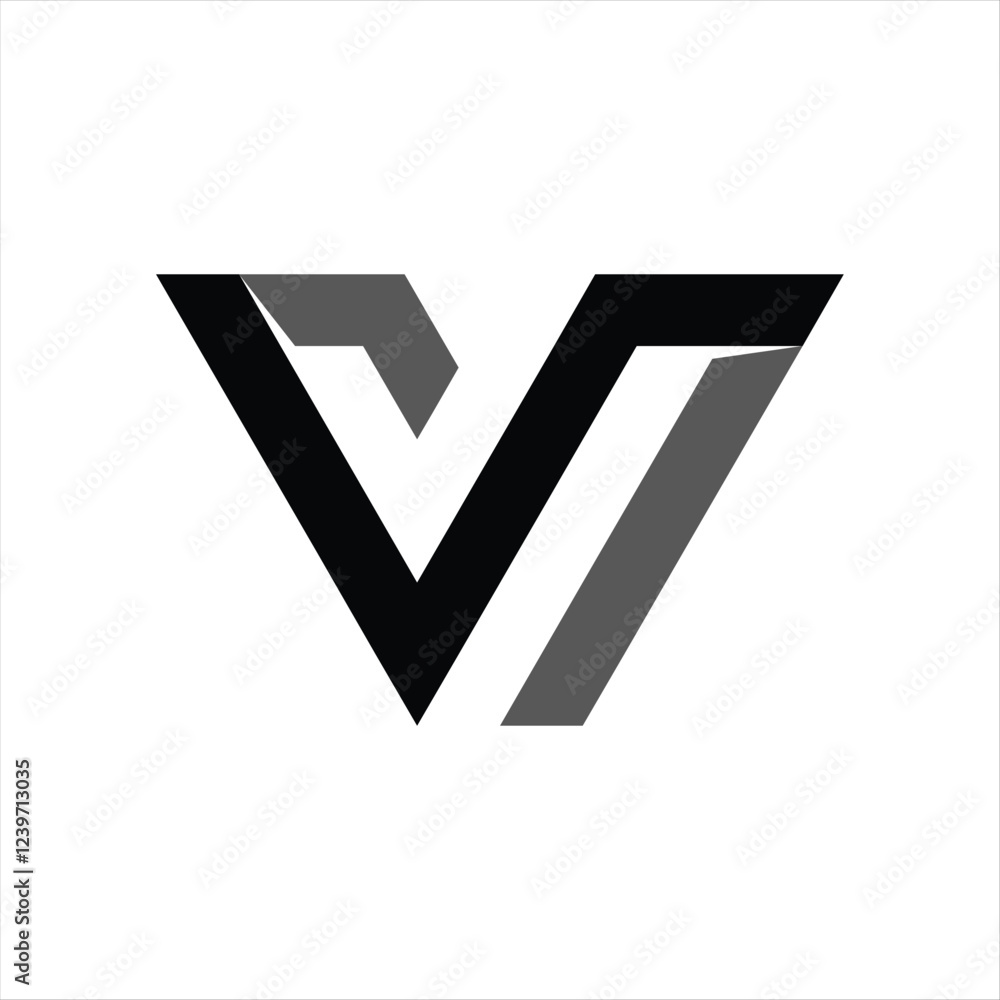 V letter line logo design template vector. V letter line logo design template vector.