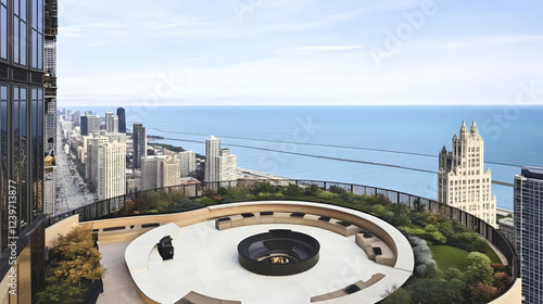Circular Rooftop Patio Offe...