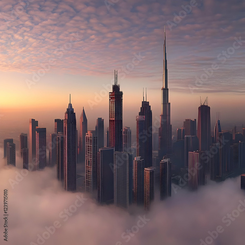 Skyscrapers Pierce through ...