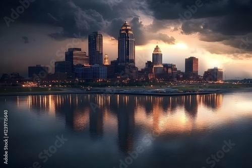 Cityscape Reflects on Water...