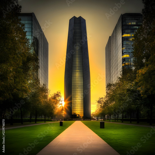 Modern Skyscraper Stands Ta...