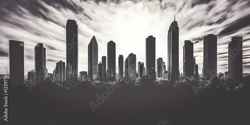 Dramatic Black and White Ci...