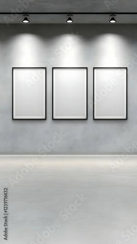 Three Blank Picture Frames ...