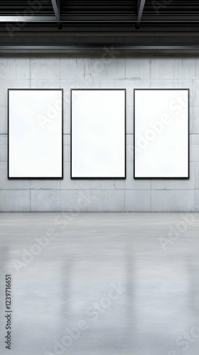 Three Blank Square Frames H...