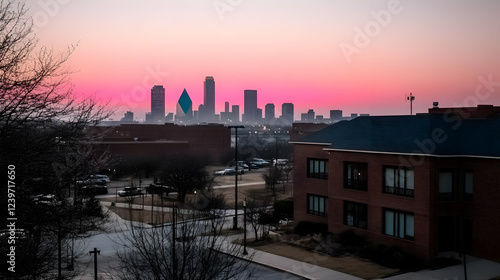 Cityscape at Dusk: Urban Sk...