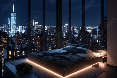 Modern Bedroom Interior wit...
