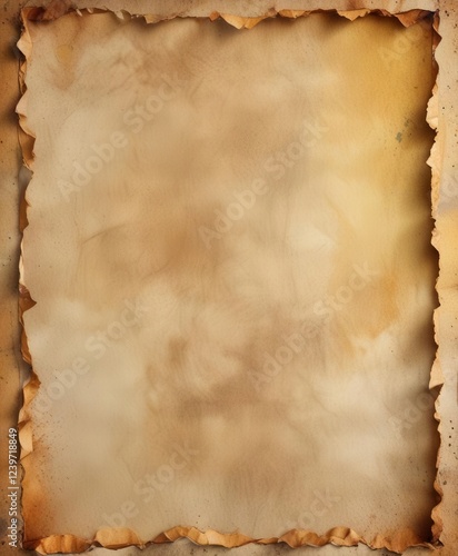 Wallpaper Mural Distressed paper background with torn edges and yellowed spots ,  paper decay,  distress,  creased paper Torontodigital.ca