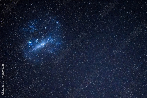 Quadro su tela The Large Magellanic Cloud in the night sky