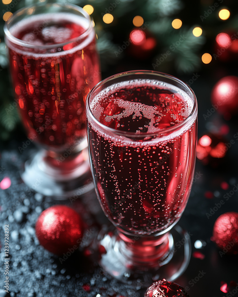 Glasses of Champagne Clinking on New Year’s Eve, Celebrating with Sparkling Wine in a Festive Atmosphere Filled with Joy, Light, and Holiday Cheer Glasses of Champagne Clinking on New Year’s Eve, Celebrating with Sparkling Wine in a Festive Atmosphere Filled with Joy, Light, and Holiday Cheer