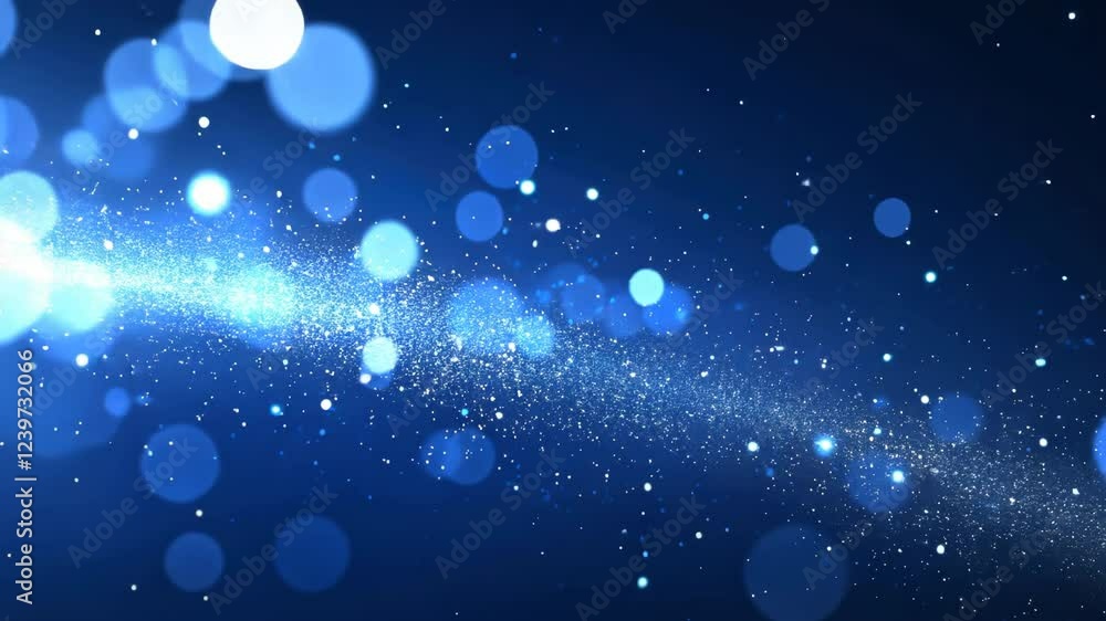 Blue bokeh lights create a mystical, abstract background, ideal for design, celebrations, or festive use with a dreamy ambience. Blue bokeh lights create a mystical, abstract background, ideal for design, celebrations, or festive use with a dreamy ambience.